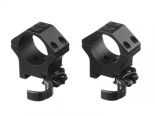 ERATAC 2-teilige Ringmontage mit Schnellspannhebel ø 30 mm + 17 mm Bauhöhe, 244 g