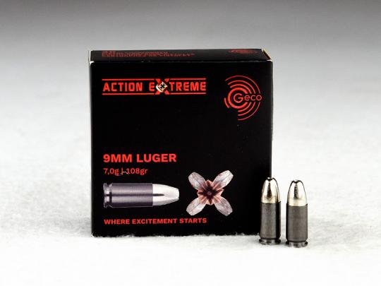 GECO 9 mm Luger, Action EXTREME 108 grs 1 Packung (20 Schuss á 1,59 €*)