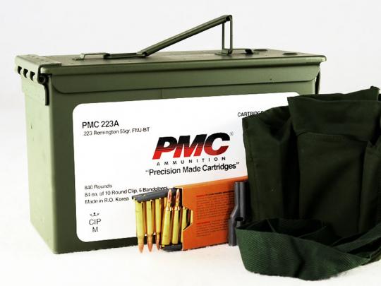 PMC-Munitionsbox .223 REM, FMJ-BT, 55 grs 1 Munitionskiste (840 Schuss á 0,677 €*)
