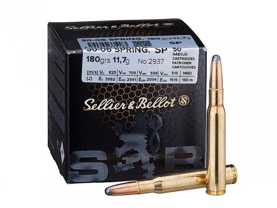 Sellier & Bellot .30-06, SP Teilmantel 180 grs 1 Packung (50 Schuss á 1,512 €*)